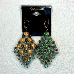 Reversible chandelier earrings!